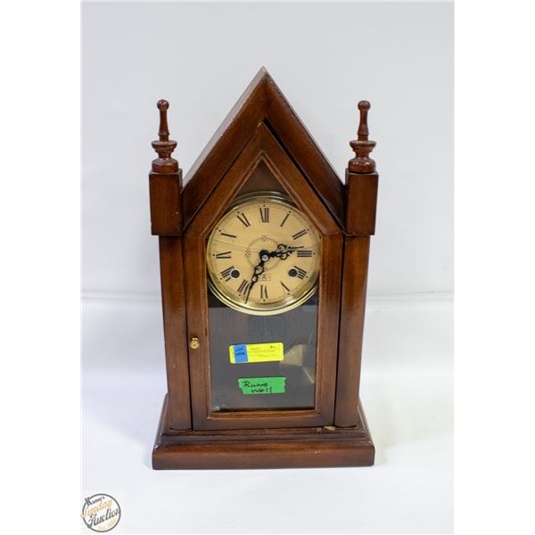 ANTIQUE WEST MINISTER CHIME ZENON MANTLE CLOCK