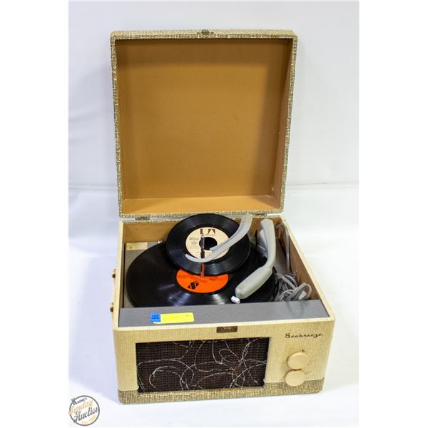 60'S SEABREEZE RECORD PLAYER+'72 RECORD