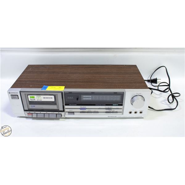 HITACHI STEREO CASSETTE DECK D-E33