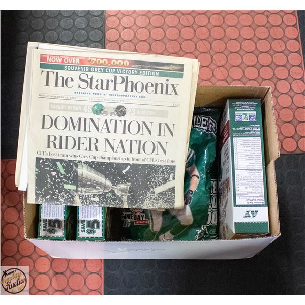 SASKATCHEWAN ROUGHRIDERS MEMORABILIA