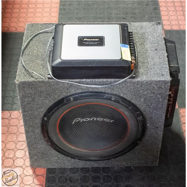 12" SUB-WOOFER IN CASE W/MOUNTED