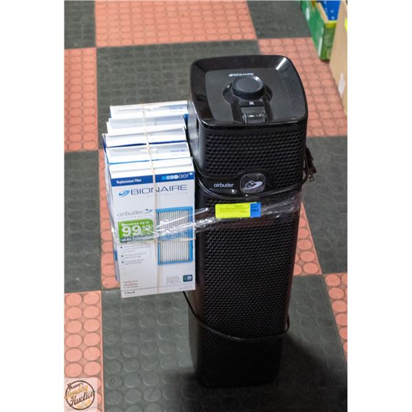 BIONAIRE AIR PURIFIER & 5 REPLACEMENT FILTERS