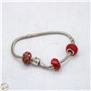 Image 1 : 925 SILVER PARIS PANDORA-STYLE 3 CHARM BRACELET