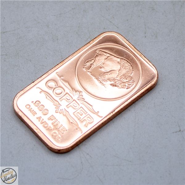 1 OZ COPPER BAR