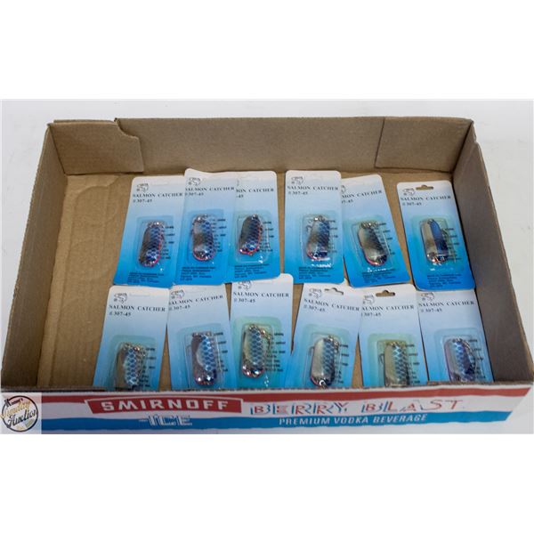 12 NEW ASSORTED FISHING HOOKS JACKFISH/SALMON