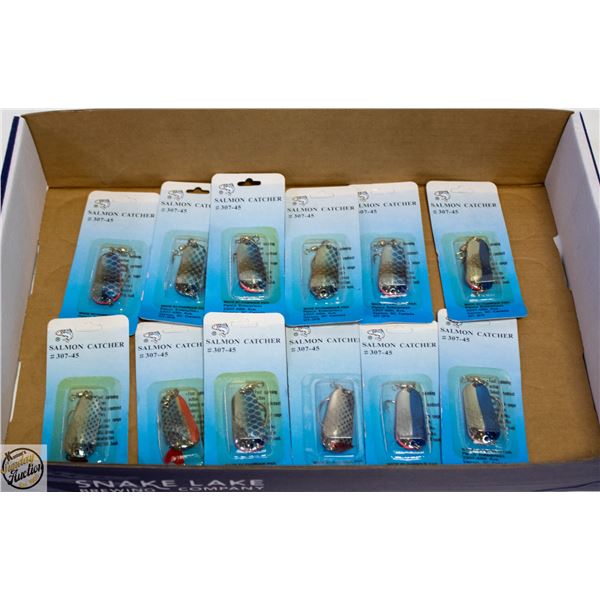 12 NEW ASSORTED FISHING HOOKS JACKFISH/SALMON