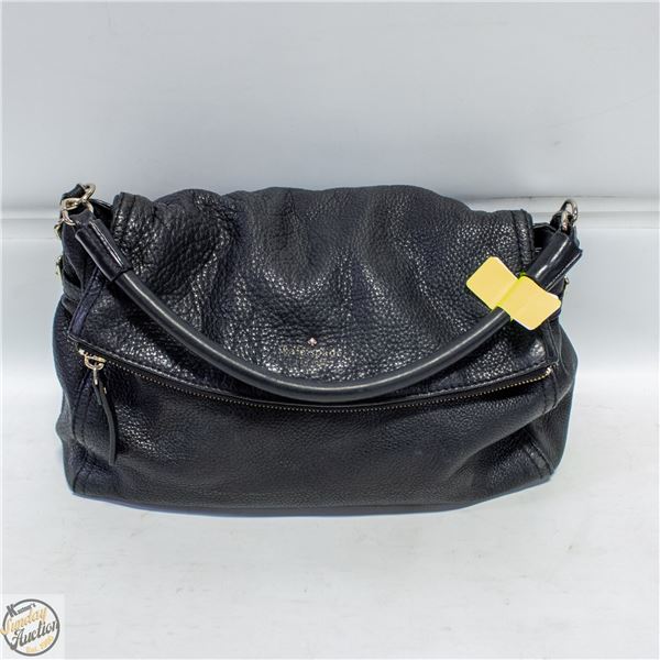 GENUINE KATE SPADE BLACK LEATHER