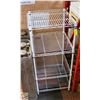 Image 1 : 17.5" X 17.5" X 40" TALL WHITE WIRE RACK