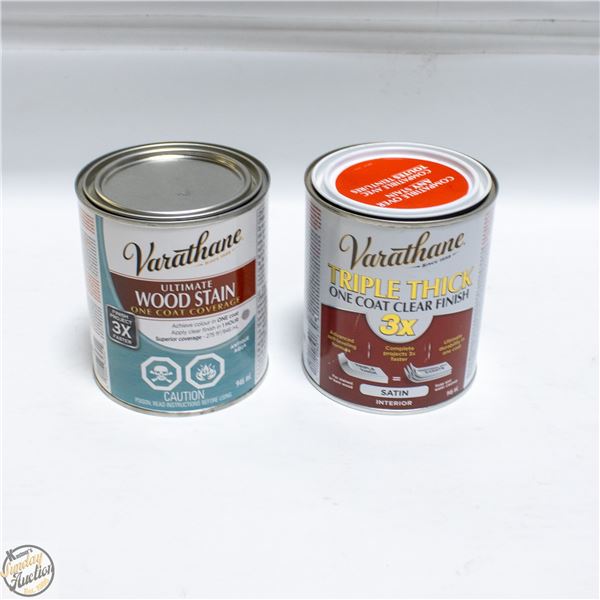 NEW 2 VARATHANE 946 ML