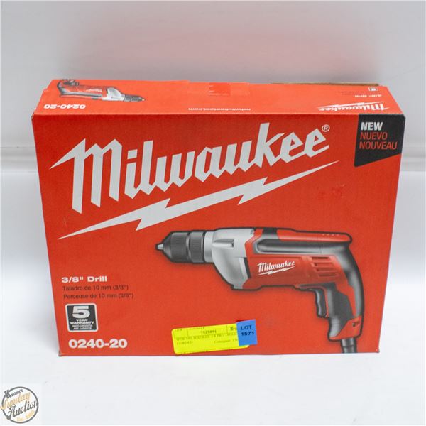 NEW MILWAUKEE 3/8 PRO DRILL CORDED