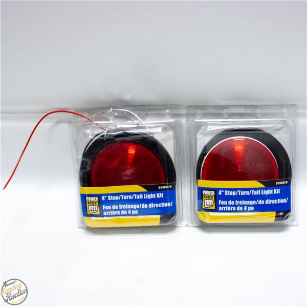 PAIR OF 4 STOP/TURN TRAILER TAILIGHTS