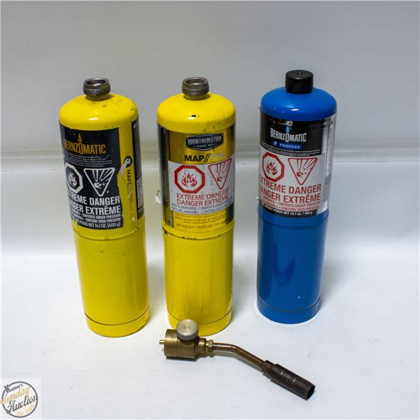 3PK PROPANE WITH TORCH