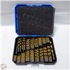 Image 1 : DRILL BITS W/CASE VARIOUS SIZES