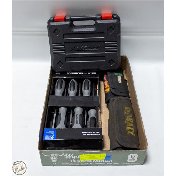 FLAT ELECTRICIANS SCREWDRIVER STS+KNIFE