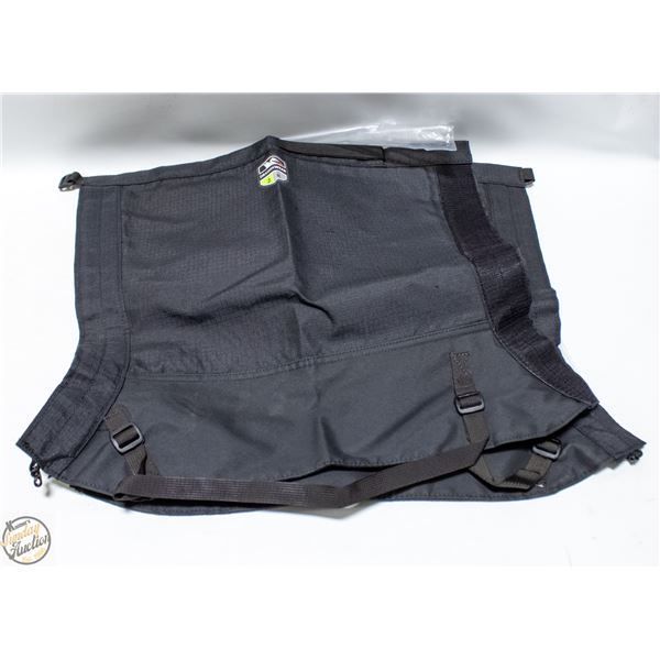 NEW TRUE NORTH LEG GAITER WATERPROOF BLK LARGE
