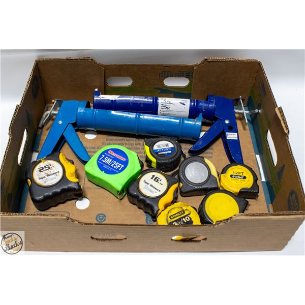 **BAILIFF SEIZED** FLAT WITH 2 CAULKING GUNS + 8