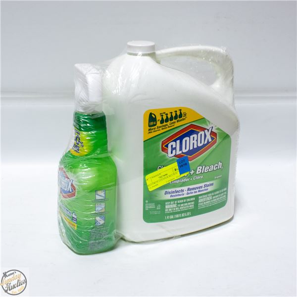 2PK CLOROX CLEANER BLEACH 5.32L/946ML
