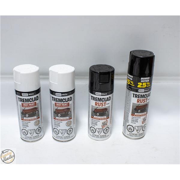 4PK TREMCLAD SPRAY PAINT