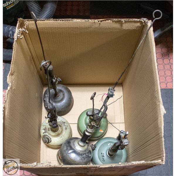 5 GAS LANTERNS