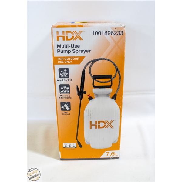 NEW HDX MULTI-USE PUMP SPRAYER 7.6 LITRE