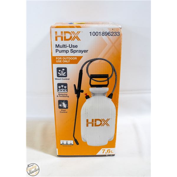 NEW HDX MULTI-USE PUMP SPRAYER 7.6 LITRE