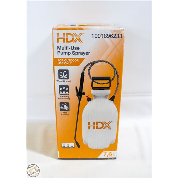 NEW HDX MULTI-USE PUMP SPRAYER 7.6 LITRE