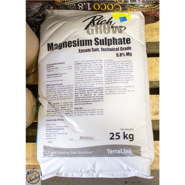 25 KG BAG MAGNESIUM SULPHATE – EPROM SALT,