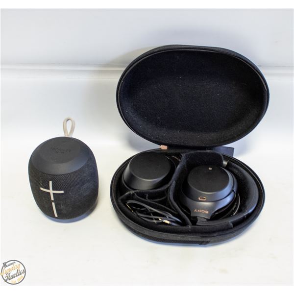 SONY WH-1000XM3 HEADPHONES & PORTABLE SPEAKER