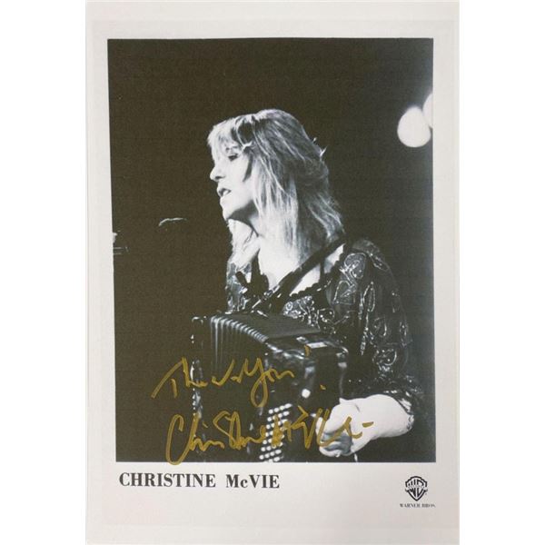 Christine McVie facsimile signed  photo