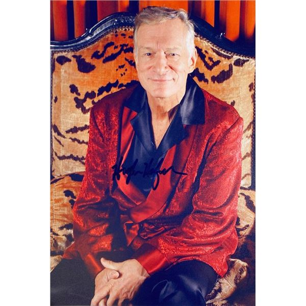 Playboy Hugh Hefner facsimile signed  photo