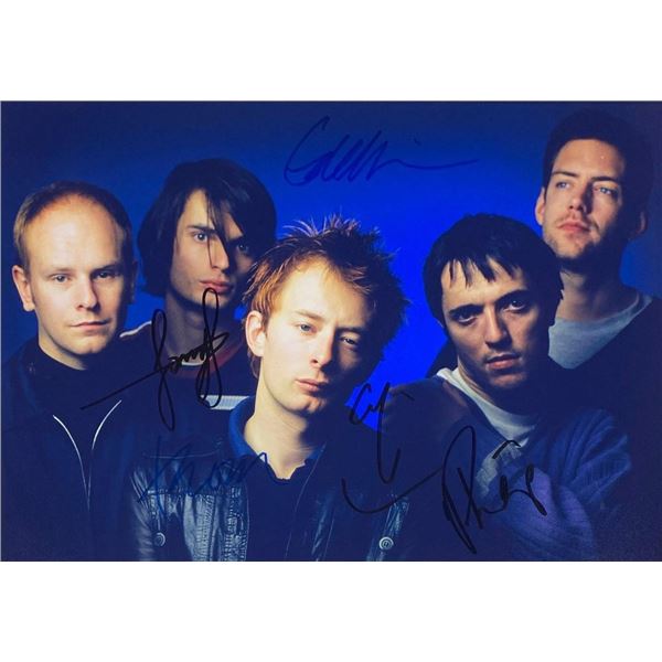 Radiohead band facsimile signed  photo