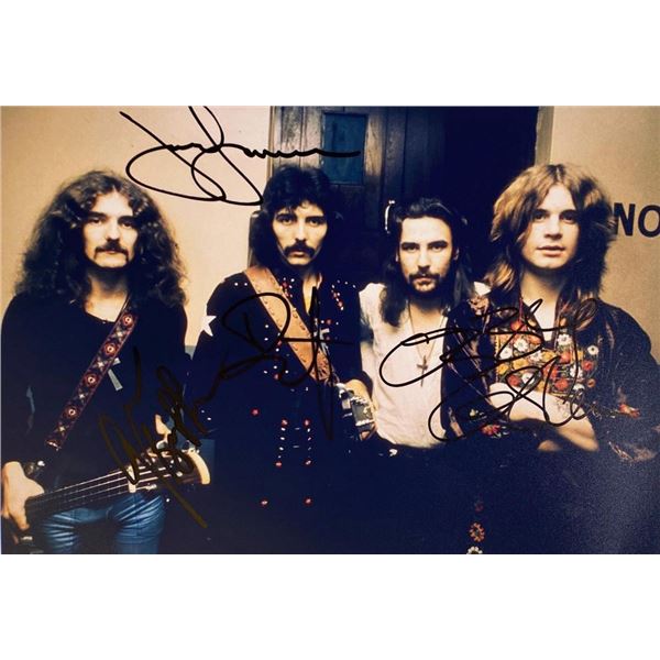 Black Sabbath facsimile signed  photo