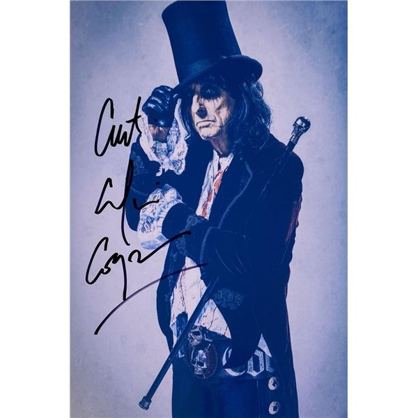 Rocker Alice Cooper facsimile signed photo