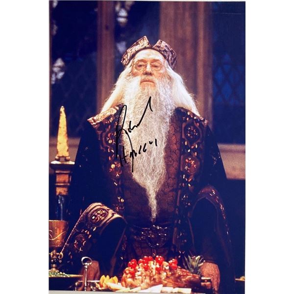 Harry Potter Richard Harris facsimile signed  movie photo