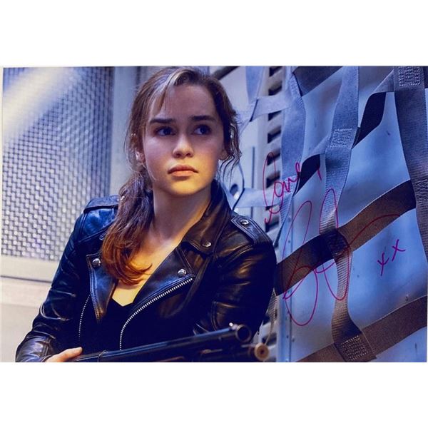 Emilia Clarke facsimile signed  movie photo