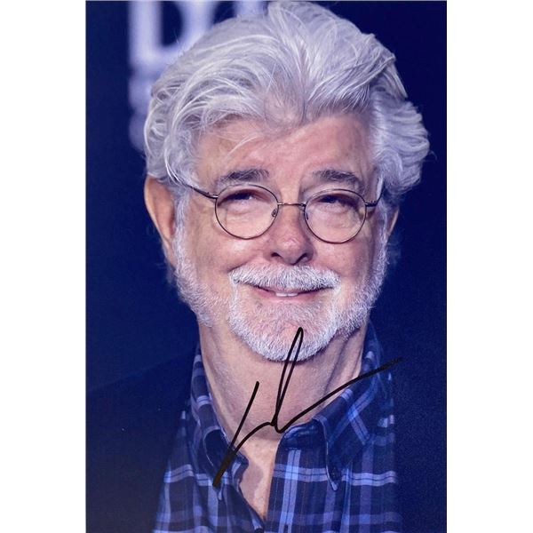 Star Wars George Lucas facsimile signed  photo