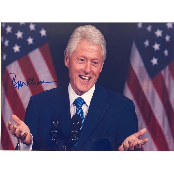 Bill Clinton facsimile signed  photo