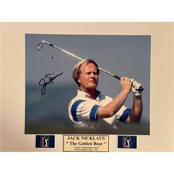 Jack Nicklaus facsimile signed photo