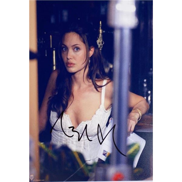 Mr. & Mrs. Smith Angelina Jolie facsimile signed movie photo