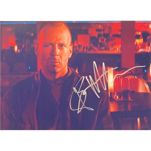 Bruce Willis facsimile signed  movie photo
