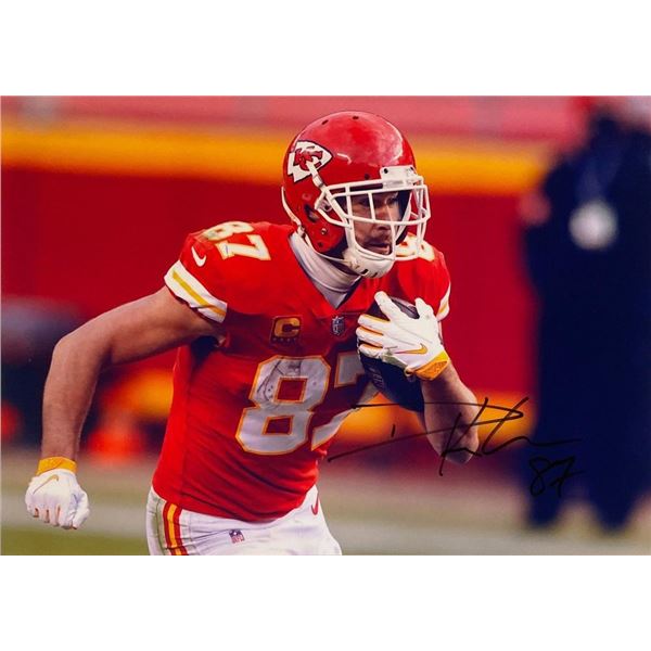 Kansas City Chiefs Travis Kelce facsimile signed   photo