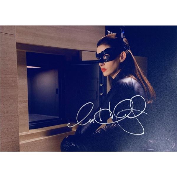 The Dark Knight Rises Anne Hathaway facsimile signed  movie photo