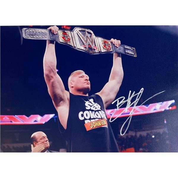 Pro Wrestler Brock Lesnar facsimile signed  photo