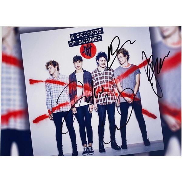 5 Seconds of Summer facsimile signed photo