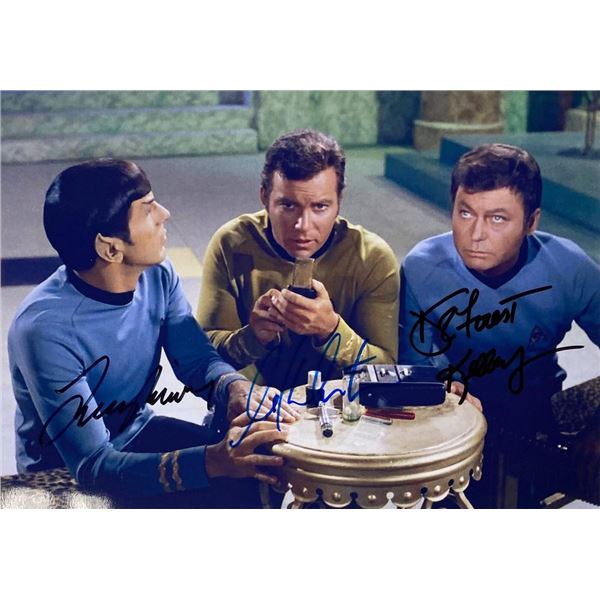 Star Trek cast facsimile signed  photo