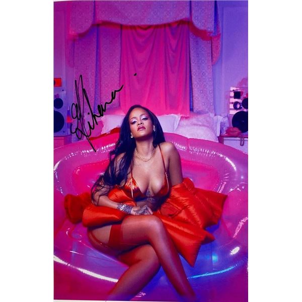 Rihanna facsimile signed photo