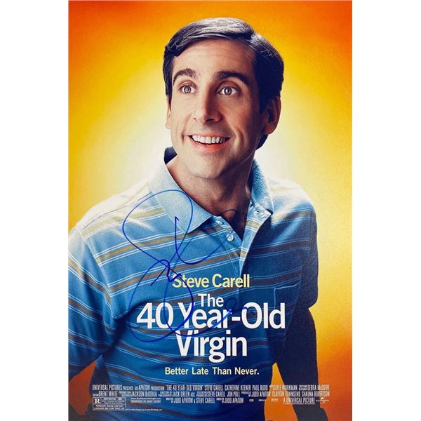 The 40 Year Old Virgin Steve Carell facsimile signed  photo