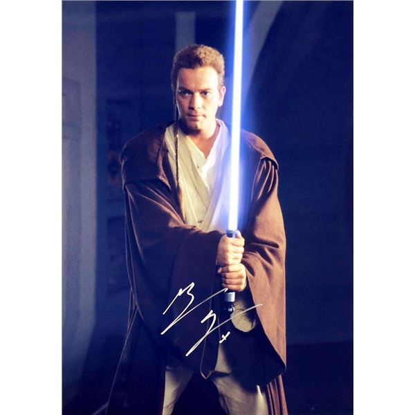 Star Wars Ewan McGregor facsimile signed movie photo