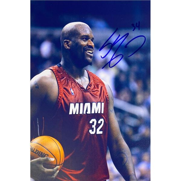 NBA legend Shaquille O'Neal facsimile signed  photo