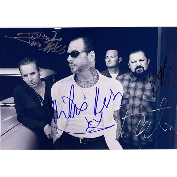 Social Distortion band facsimile signed  photo
